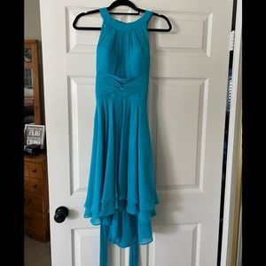 Aqua bridesmaid dress